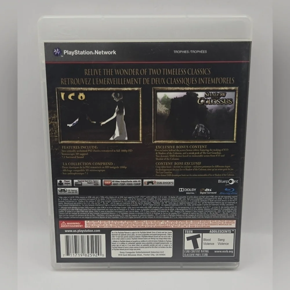 ICO & Shadow of the Colossus PS3 HD Collection Complete With Manual - Picture 2 of 9